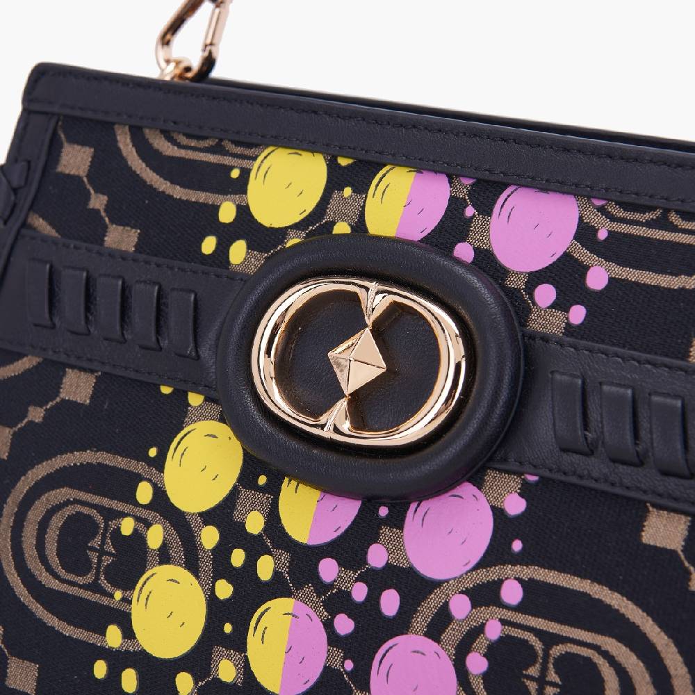 La Carrie BORSA SHOPPING MONOGRAM BLACK Negozi Online