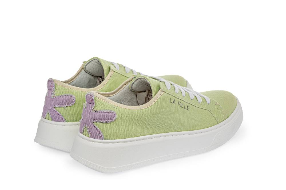 L.Pucci Sneakers P91222C Water Green-Lilac Fino Al -60%