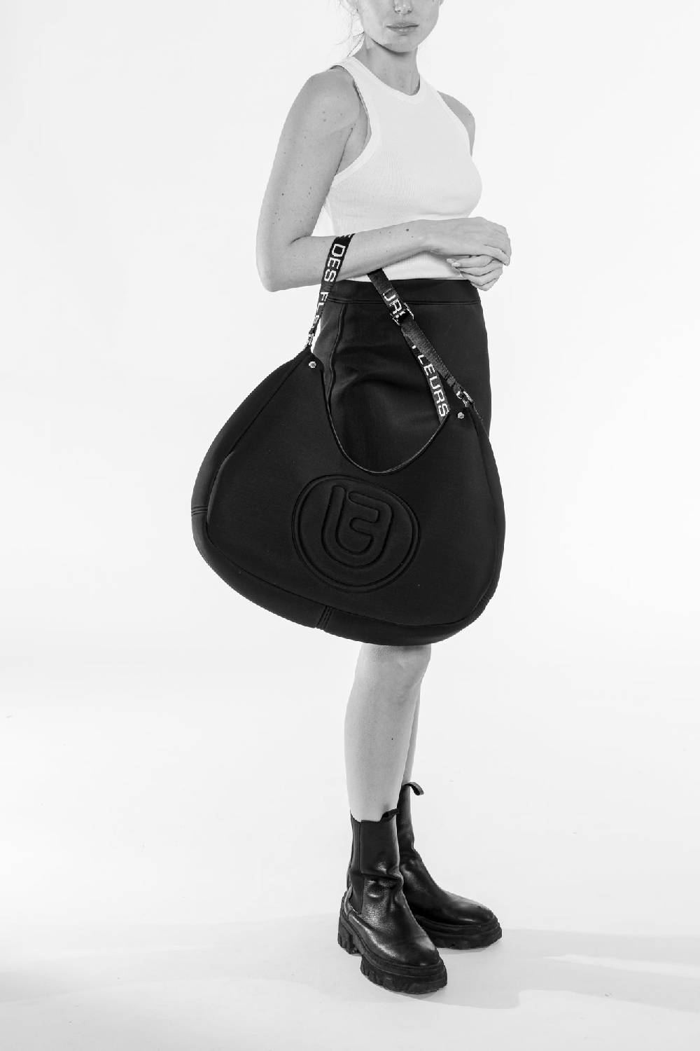 L.Pucci Creta Tekno Fabric Black Vendita Calda