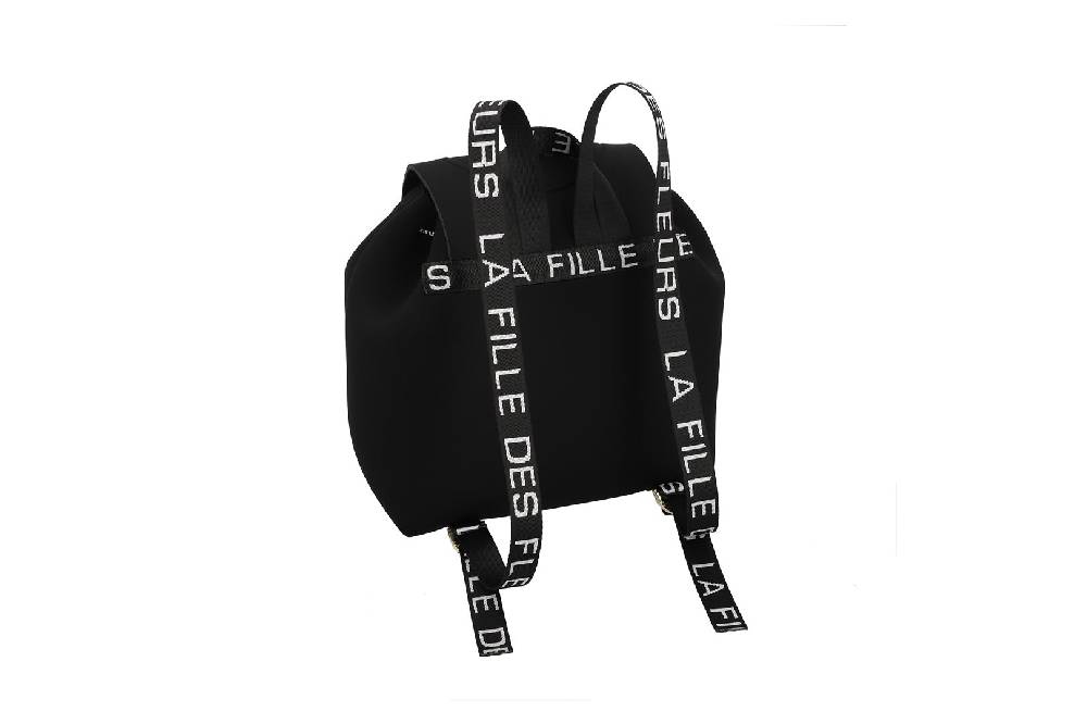 L.Pucci Beverly Tekno Fabric Black In Saldo