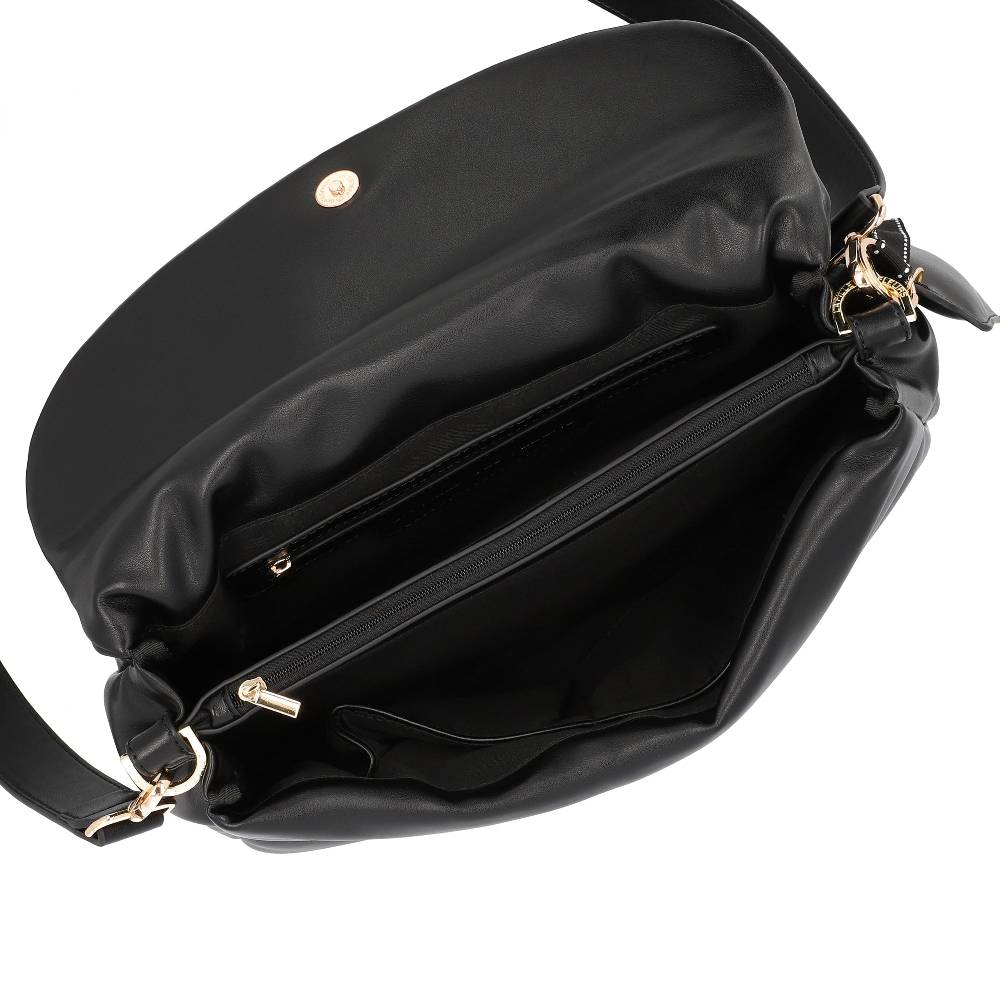 L.Pucci Odette Metal Logo Line Black Vendita Calda