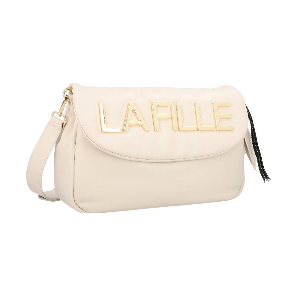 L.Pucci Odette Metal Logo Line Dirty White Vendita Economica