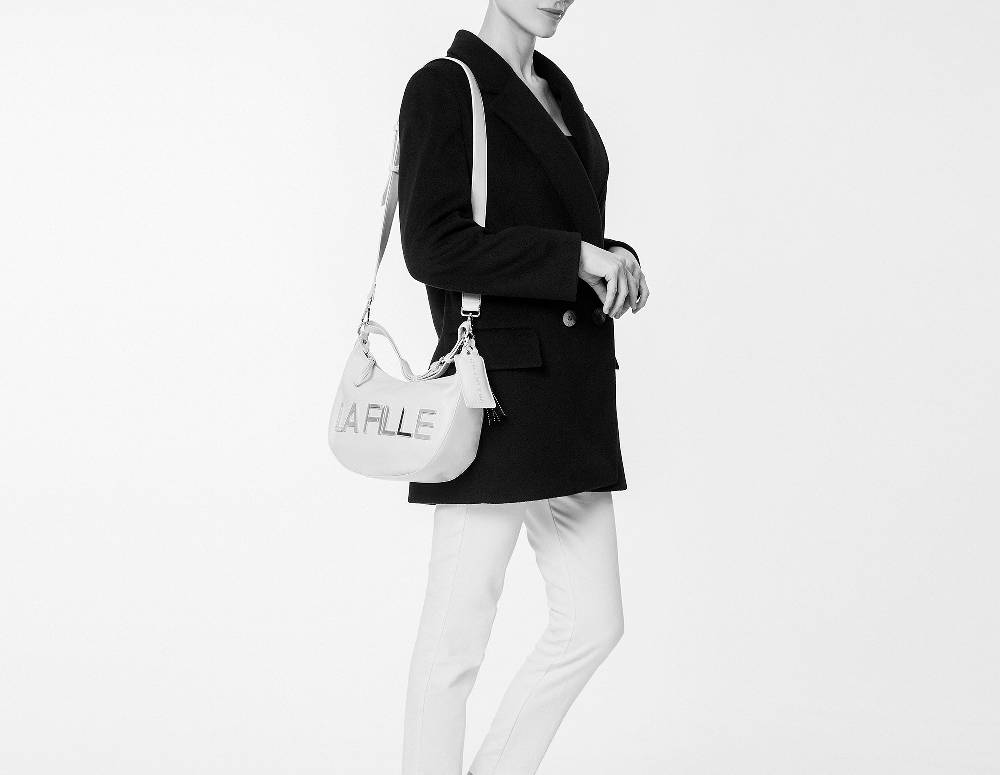 L.Pucci Rachel Metal Logo Line Black Saldi Di Fabbrica