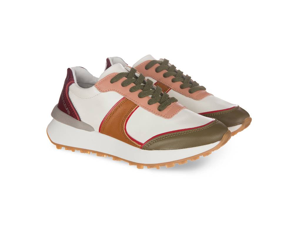 L.Pucci Missouri Leather White-Multi Fino Al -60%