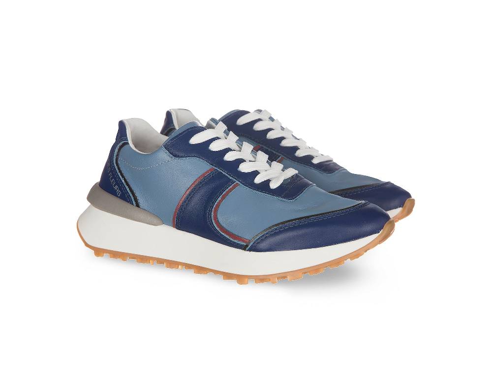 L.Pucci Missouri Blue Leather Italy