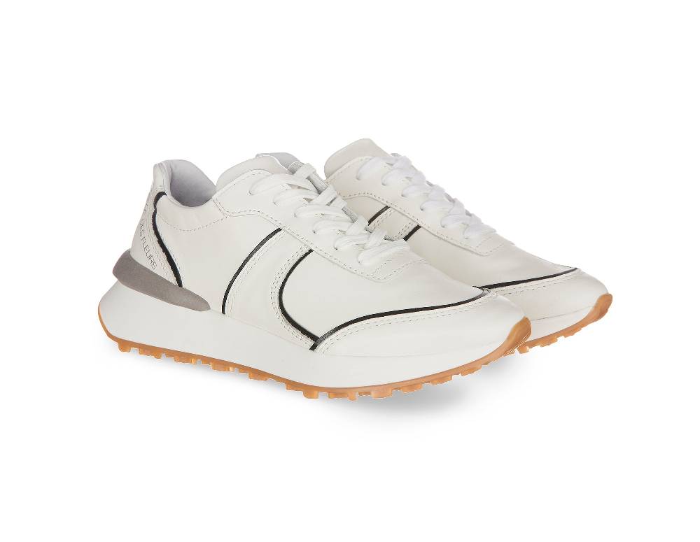 L.Pucci Missouri Leather White-Black Italia