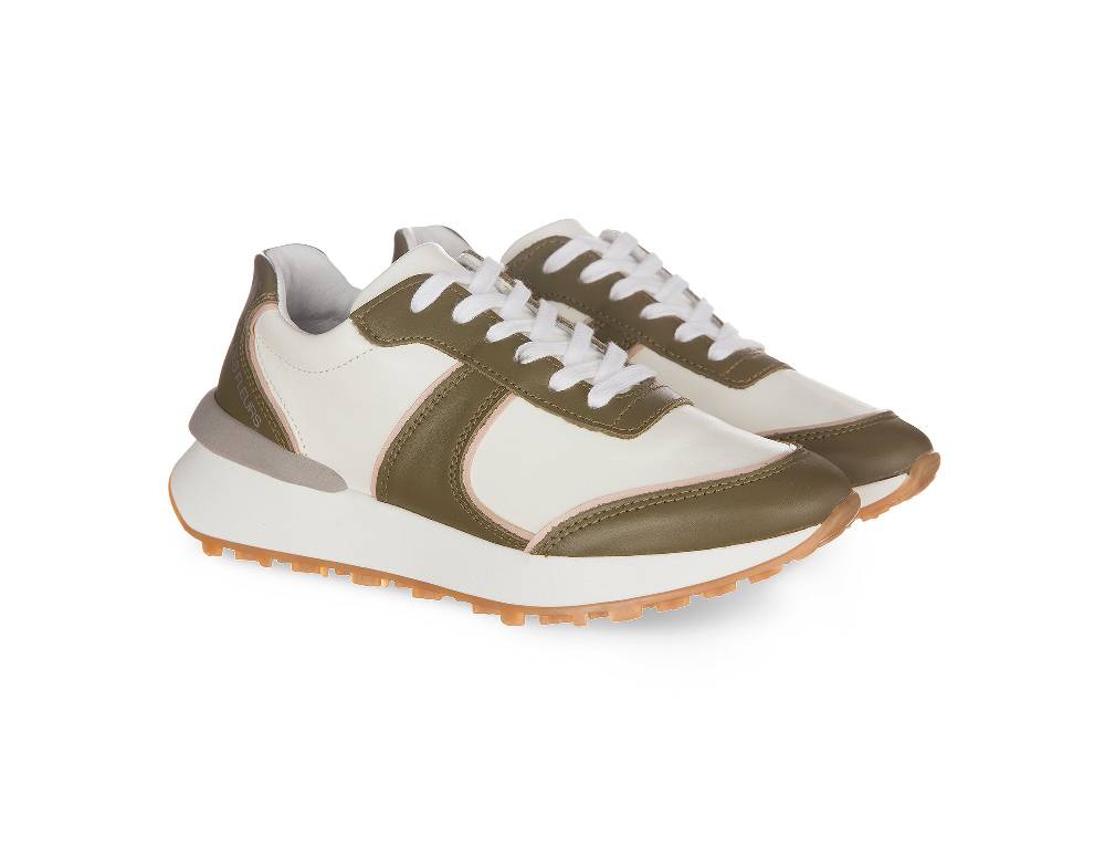 L.Pucci Missouri Leather White-Green Aviation 2025