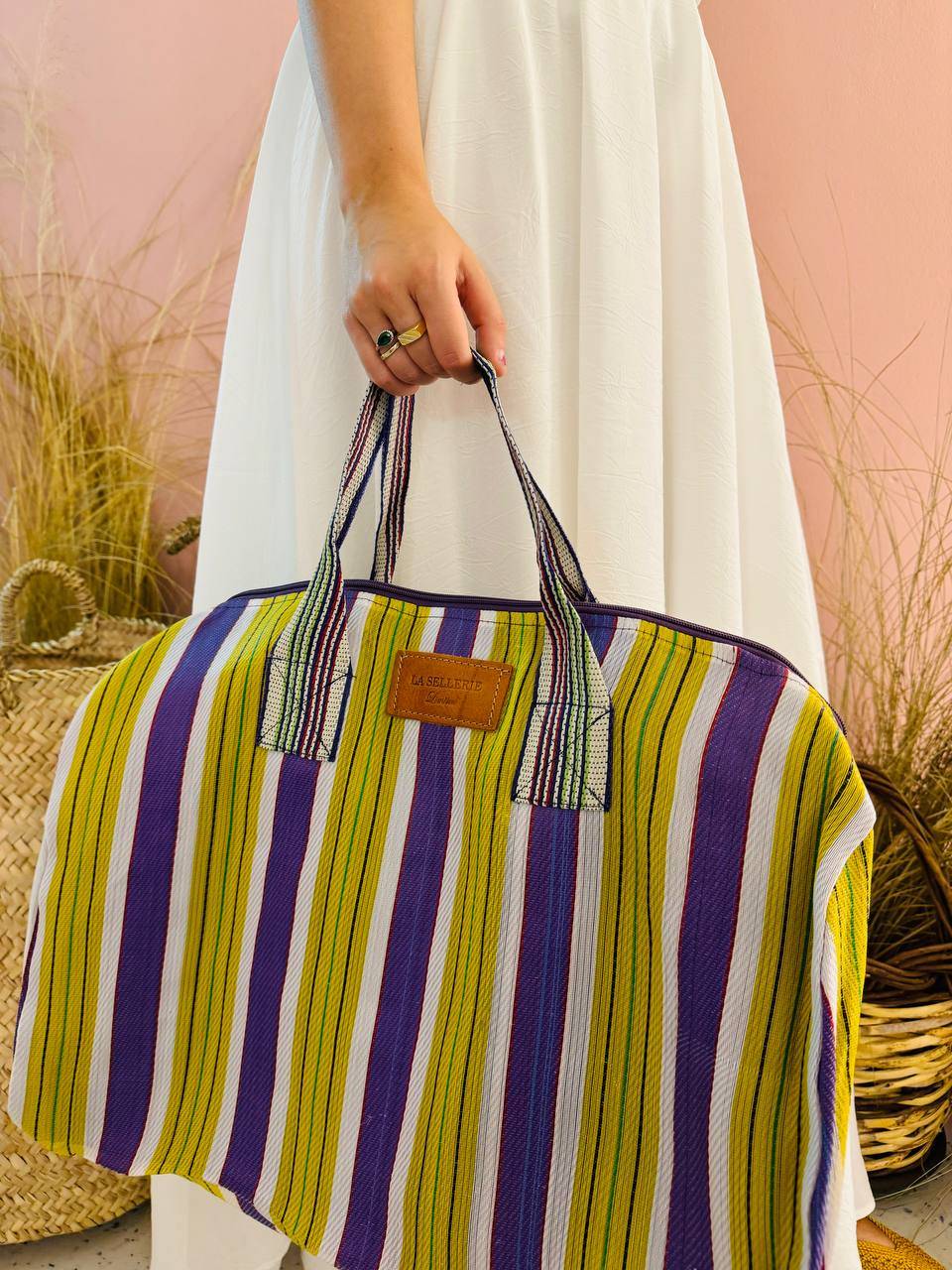 ﻿La Sellerie borsone TULUM viola Promozione Limitata