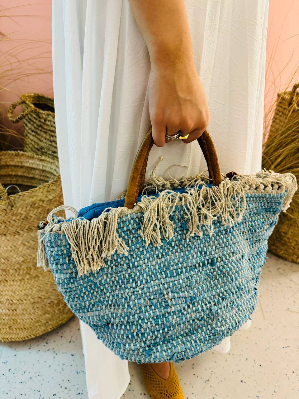 La Sellerie MASSERIA bag celeste In Vendita