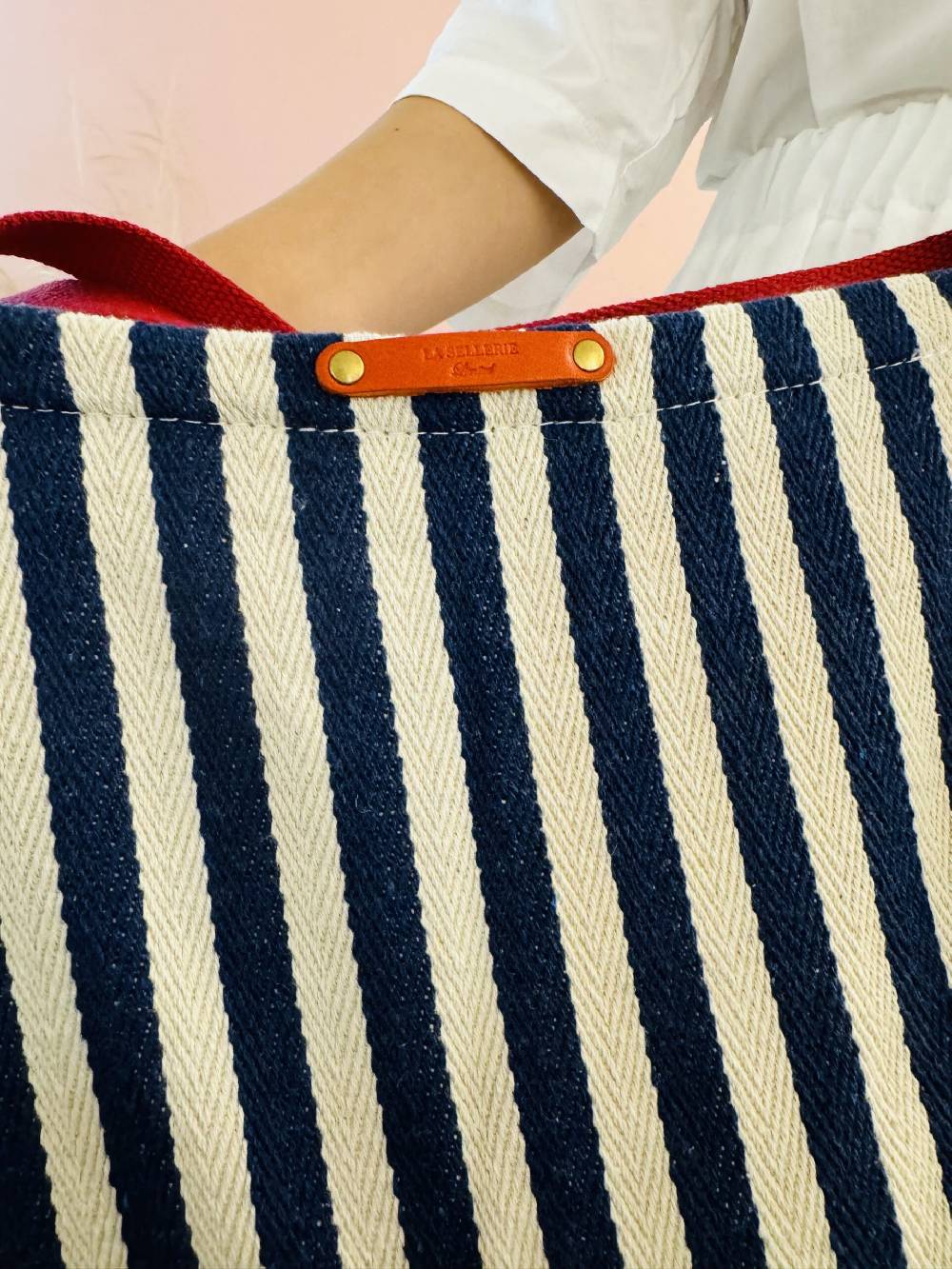La Sellerie Portofino bag blu righe strette Hotsell
