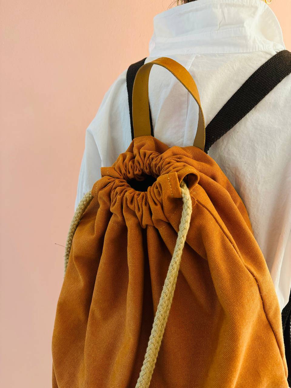 La Sellerie COUNTRY backpack orange Vendita Economica