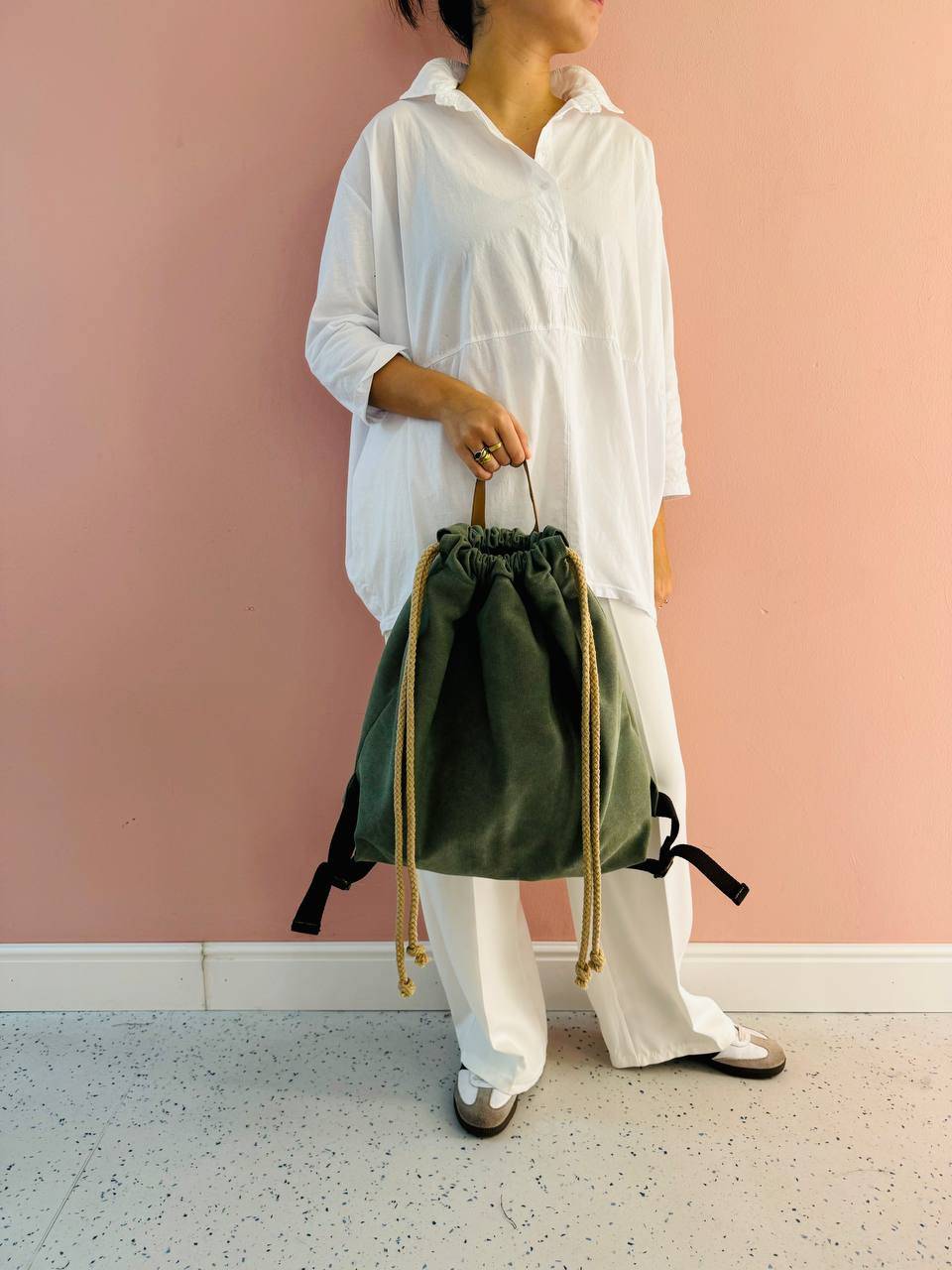 La Sellerie COUNTRY backpack green Saldi Di Fabbrica