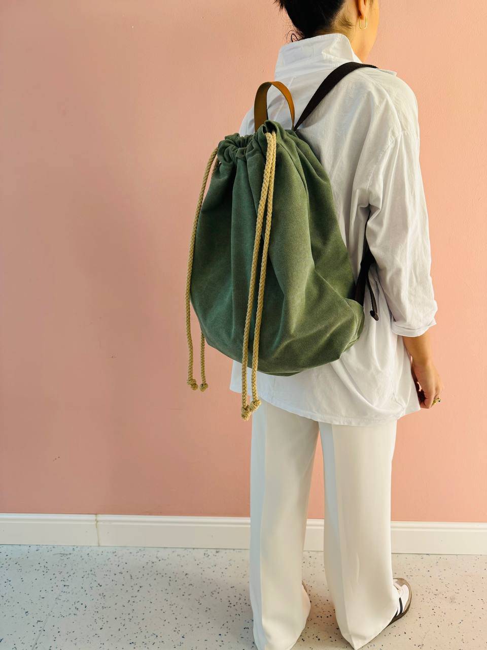 La Sellerie COUNTRY backpack green Saldi Di Fabbrica