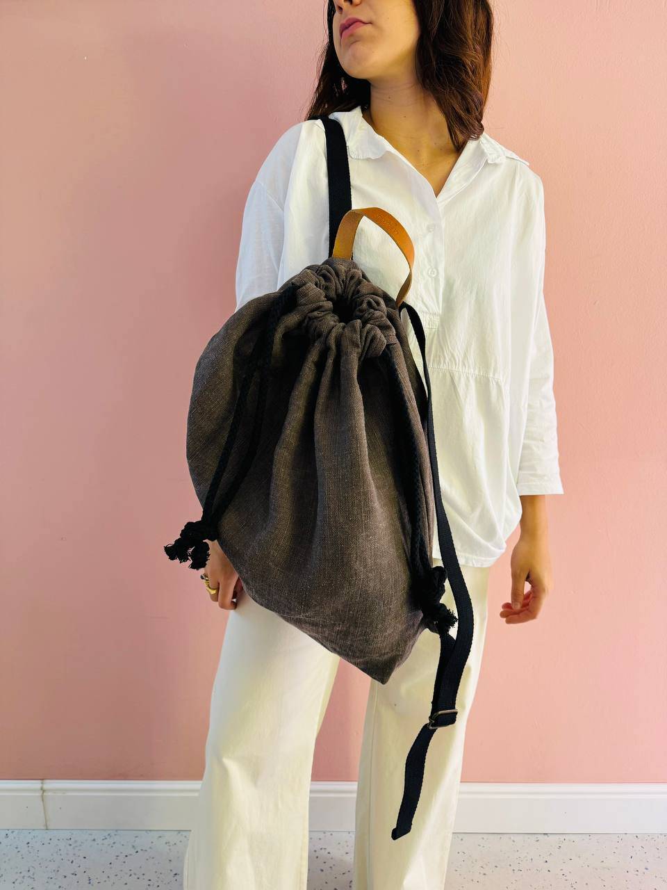 La Sellerie COUNTRY backpack light brown Vendite Flash