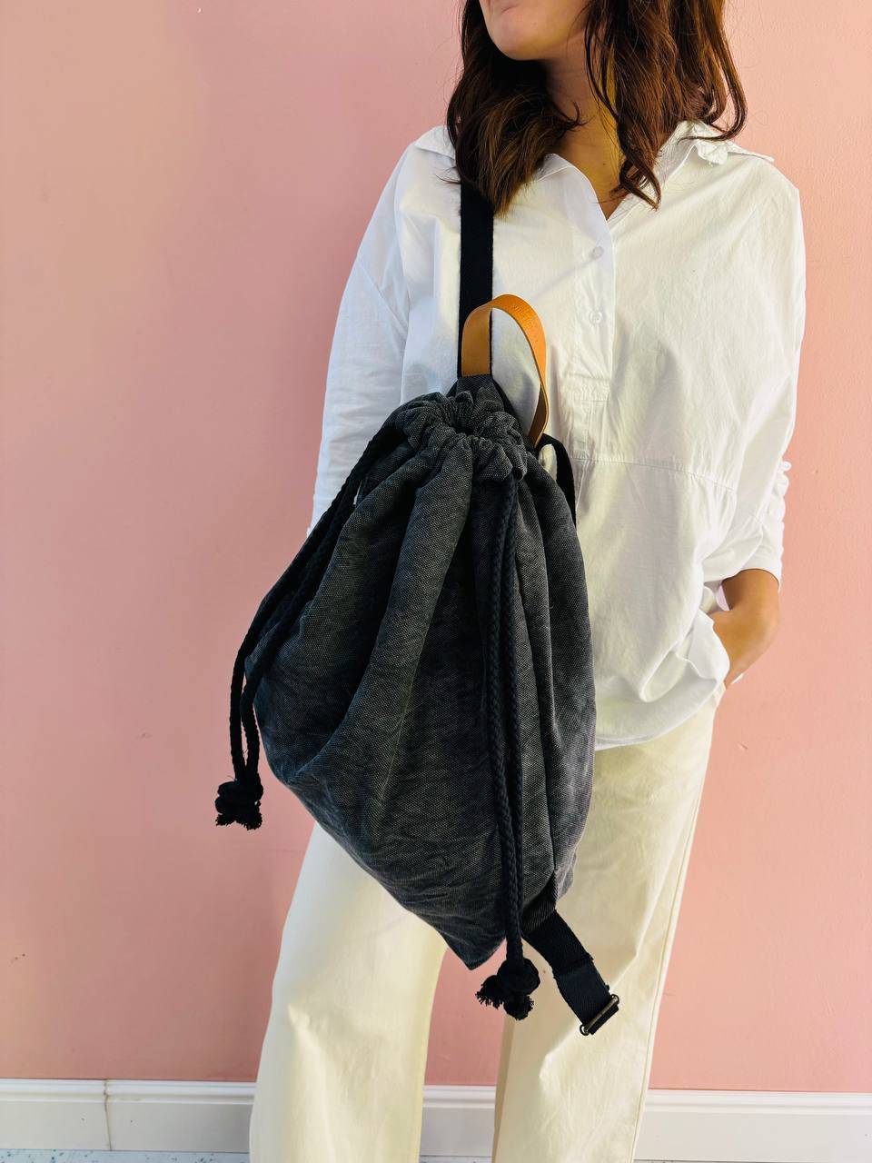 La Sellerie COUNTRY backpack grey Negozio