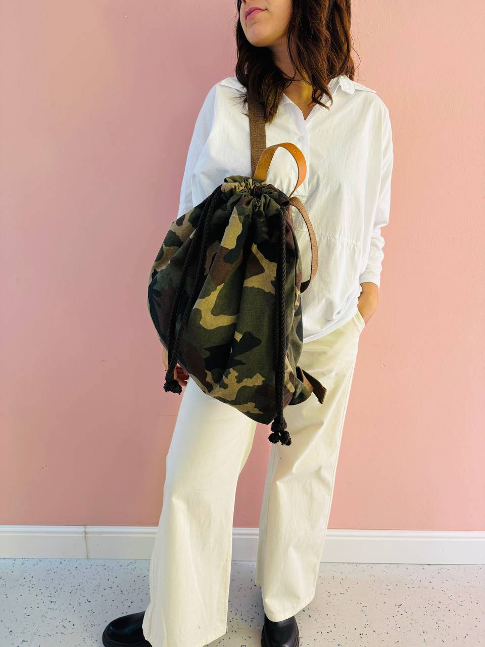 La Sellerie COUNTRY backpack military Nuova