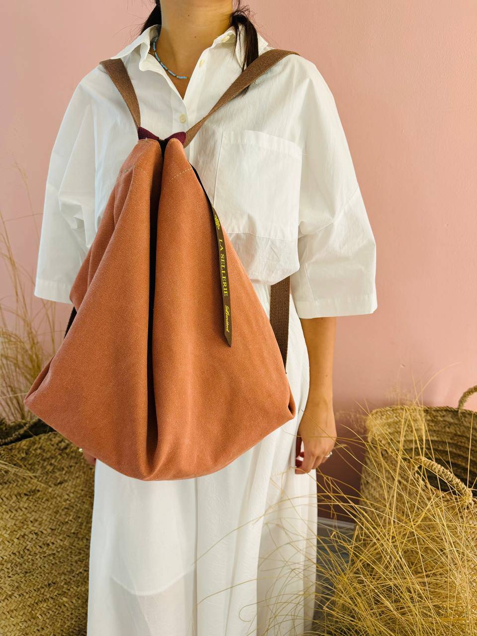 La Sellerie ZAINO POP tessuto Arancio Pezzi Unici