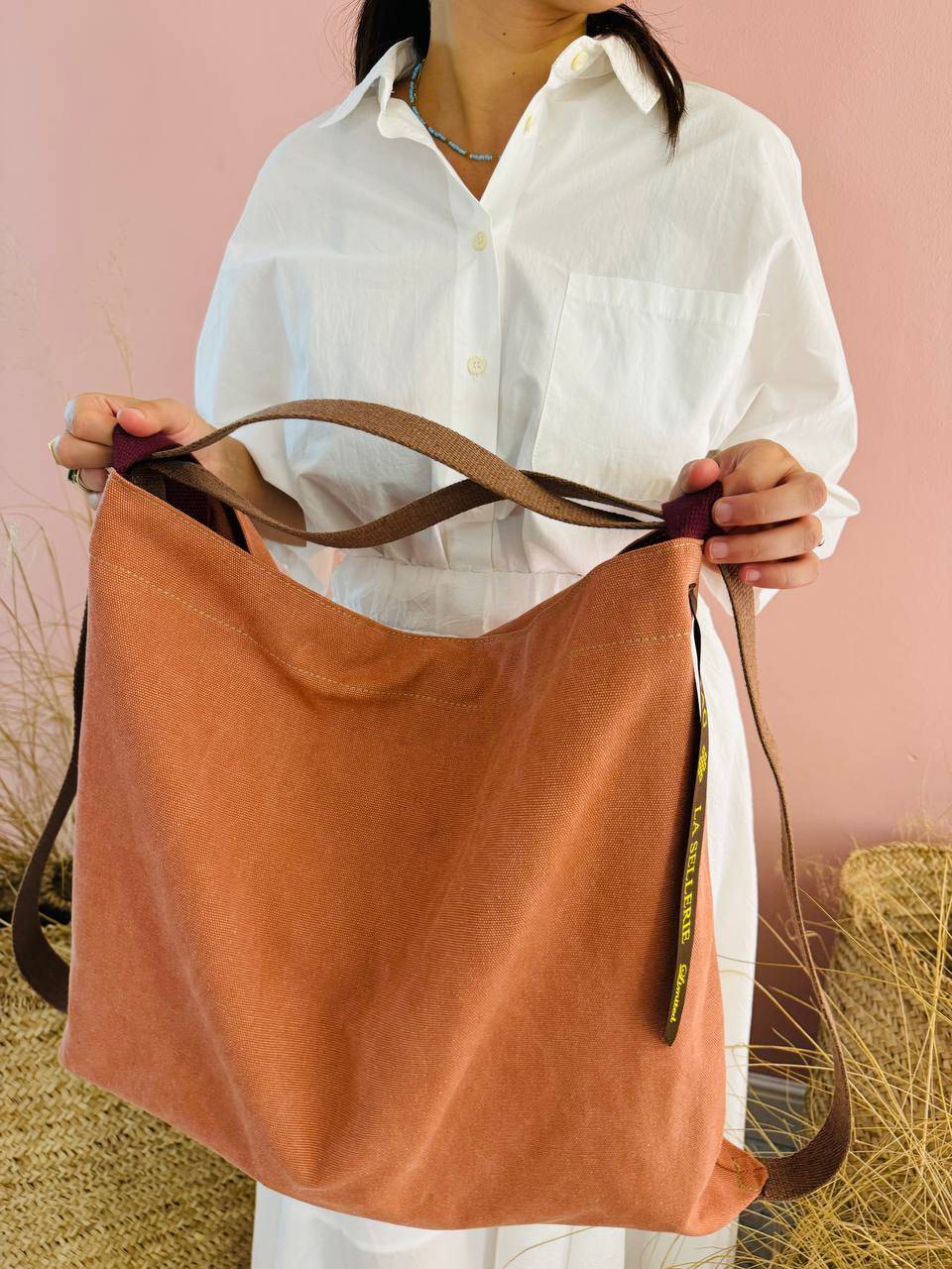 La Sellerie ZAINO POP tessuto Arancio Pezzi Unici