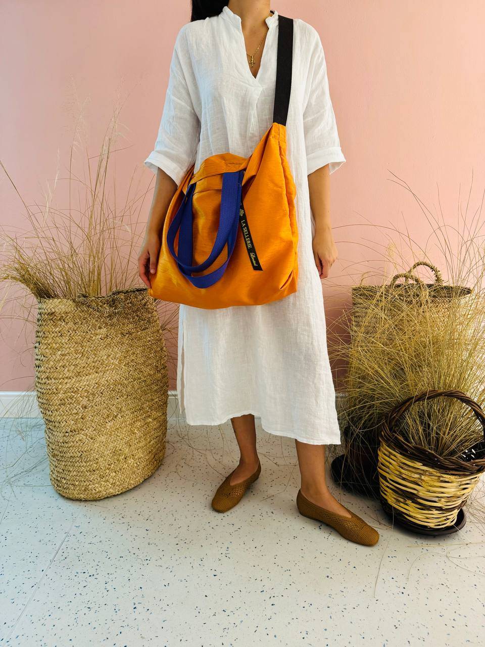 La Sellerie POP BAG Shantung arancio Convenienza