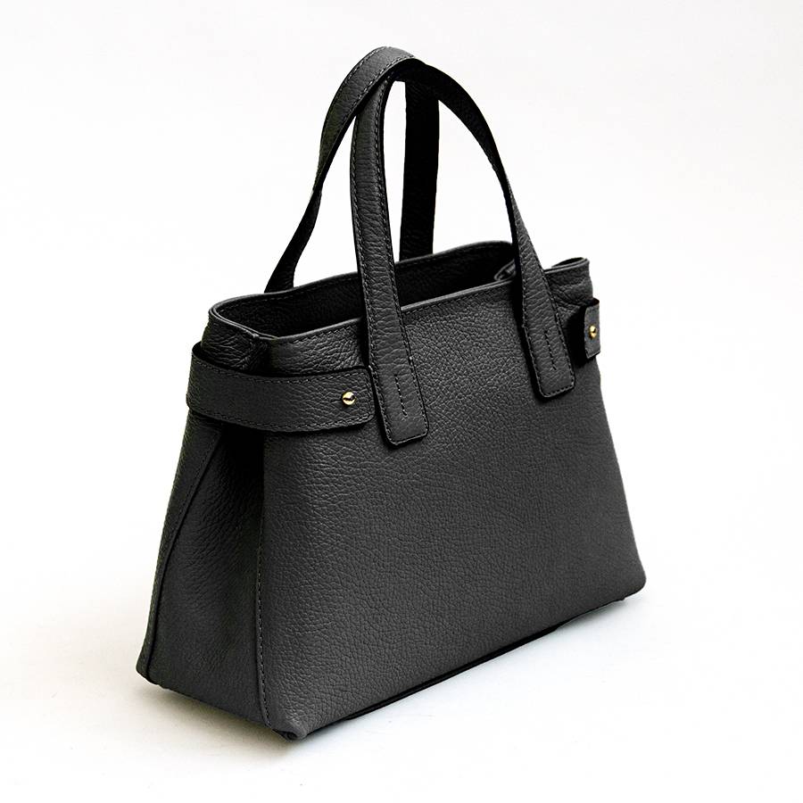 Laura Di Maggio BERRY – Bauletto in pelle nero Prezzo Ridotto
