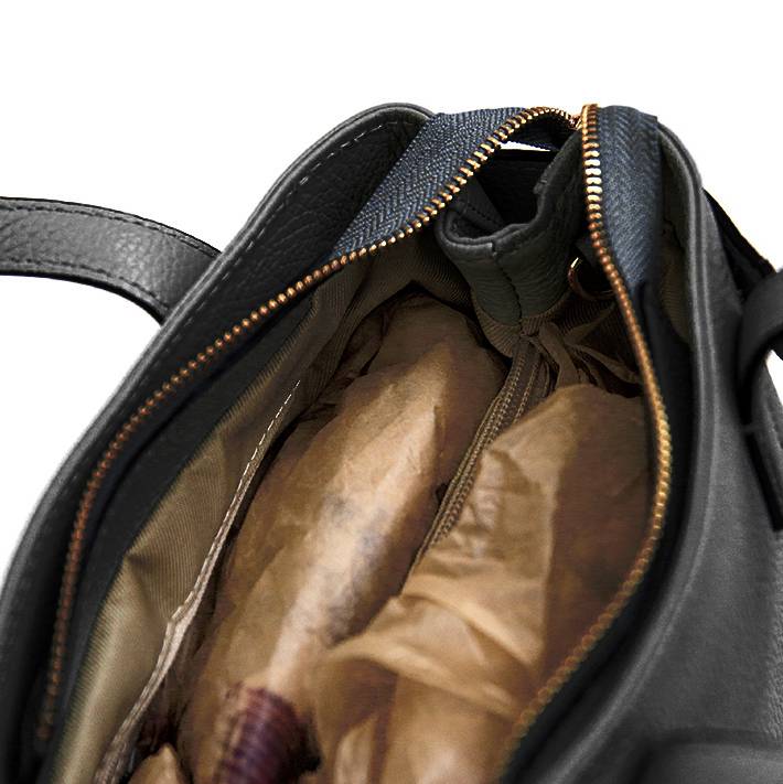 Laura Di Maggio BERRY – Bauletto in pelle nero Prezzo Ridotto