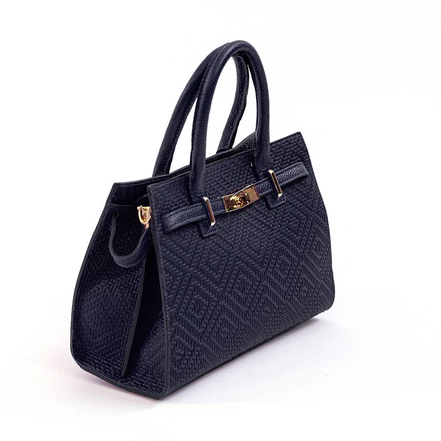 Laura Di Maggio KELLY – Borsa in pelle serigrafata notte Outlet