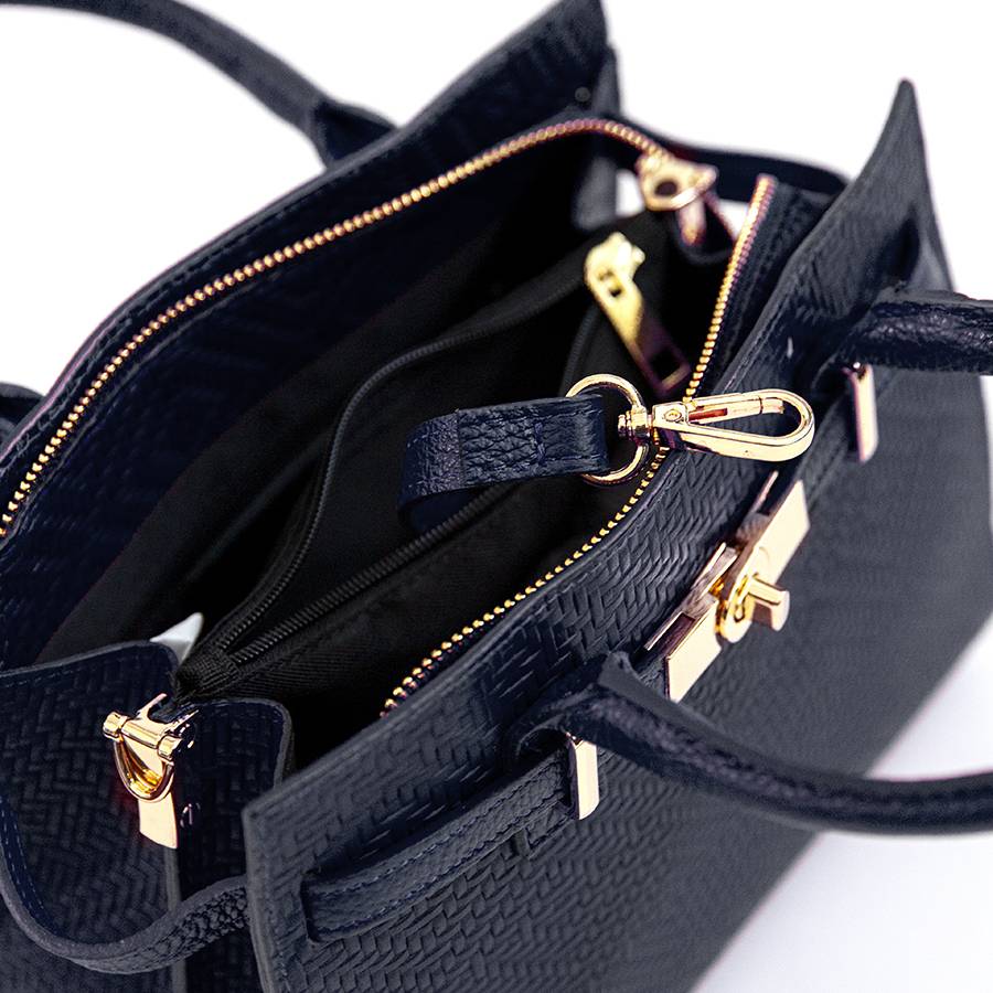 Laura Di Maggio KELLY – Borsa in pelle serigrafata notte Outlet