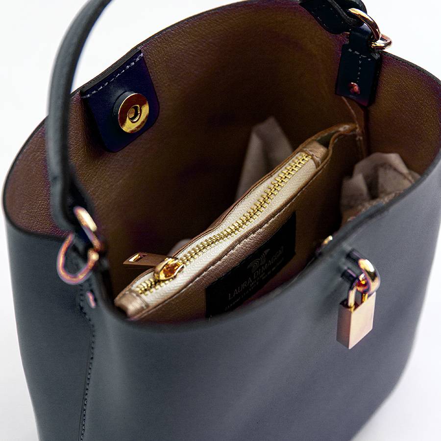 Laura Di Maggio WAVE – Borsa in pelle elegant blu notte Hotsell