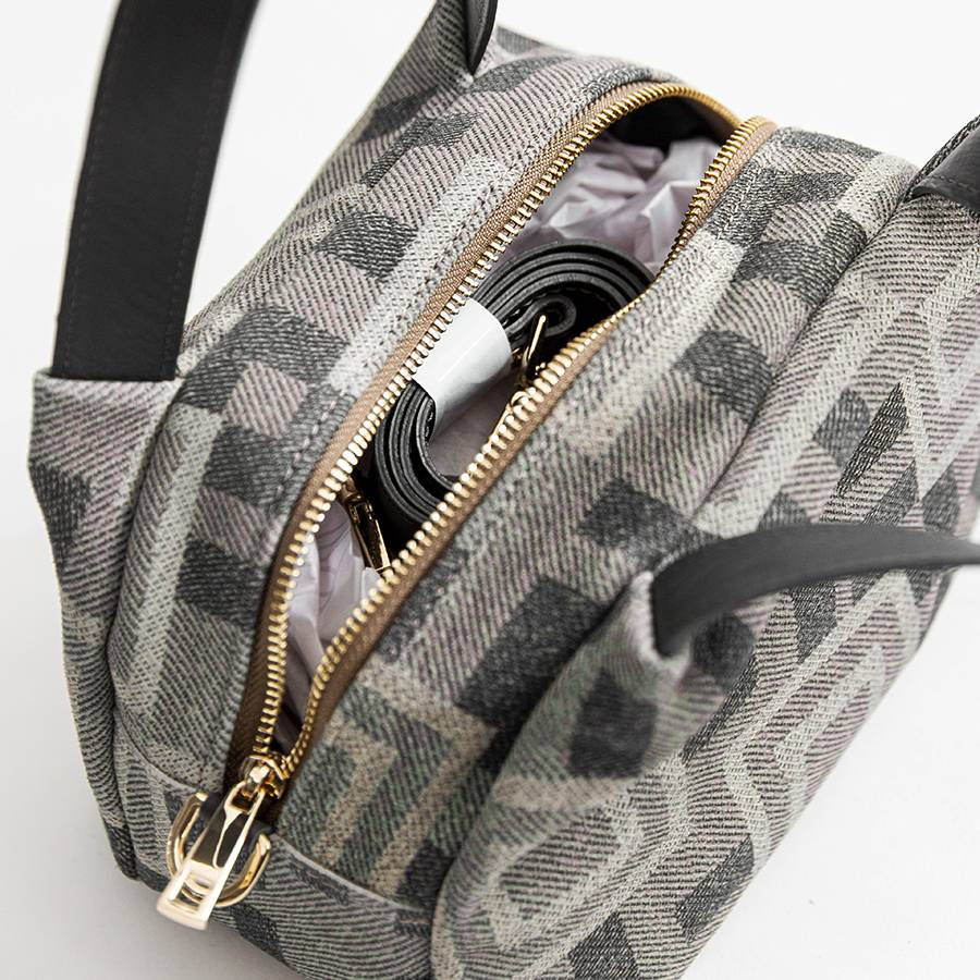 Laura Di Maggio FANTASY – Bauletto in camoscio stampato taupe Saldi Di Fabbrica
