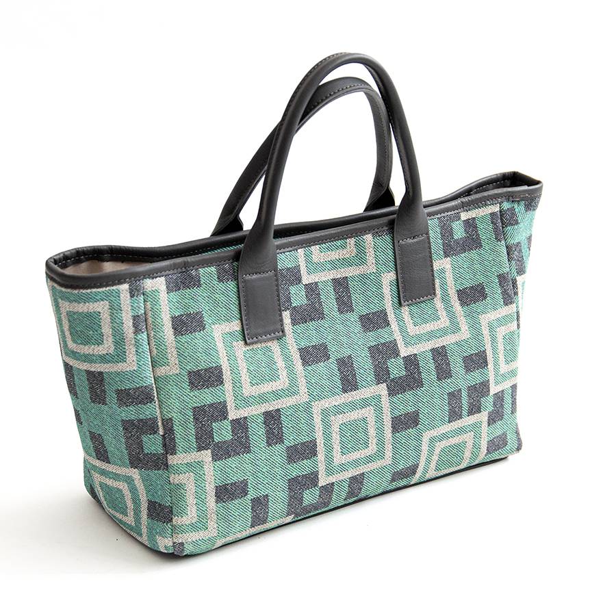 Laura Di Maggio MILANO FANTASY – Borsa in pelle e camoscio stampato tiffany Vendite Flash