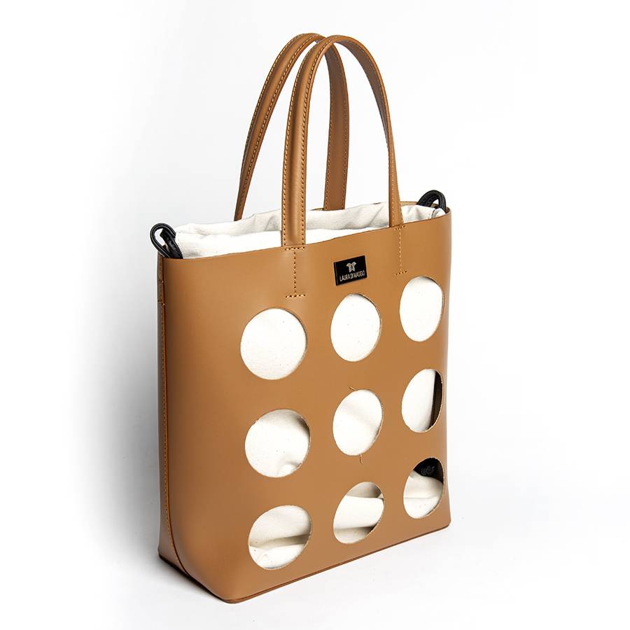 Laura Di Maggio NOAH TOTE – Borsa in pelle elegant traforata cuoio Qualità