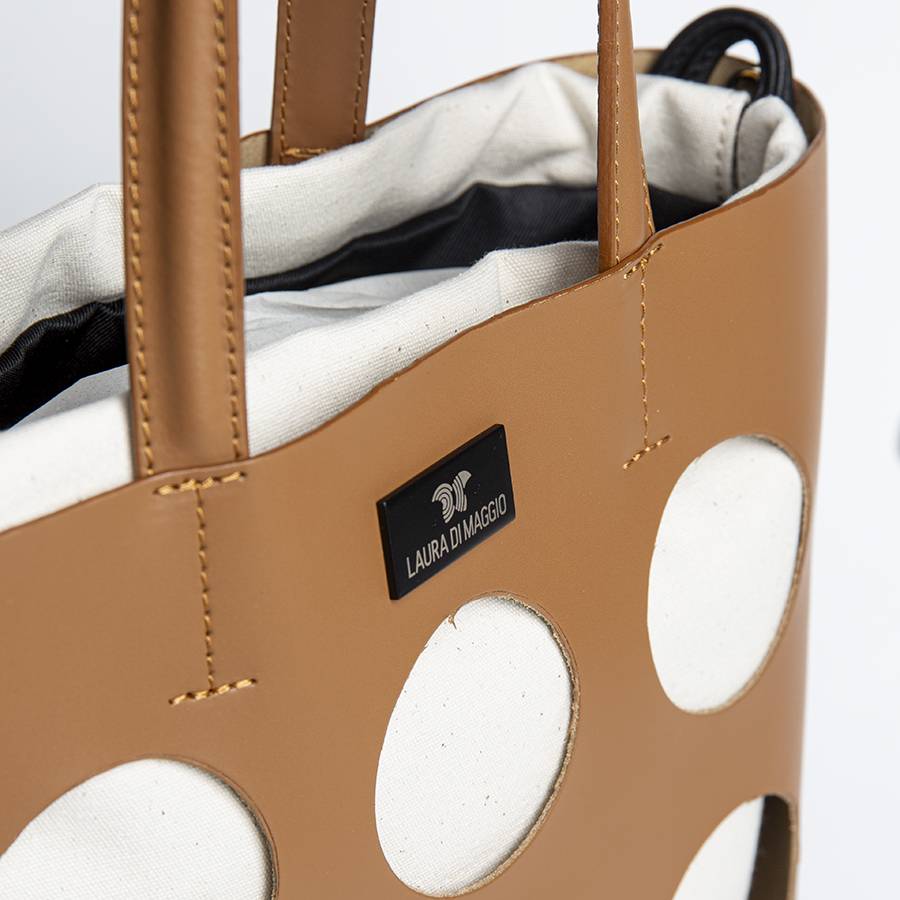Laura Di Maggio NOAH TOTE – Borsa in pelle elegant traforata cuoio Qualità
