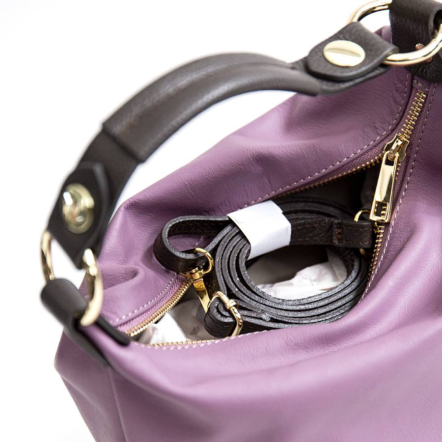 Laura Di Maggio DEMY SMALL – Sacca in pelle nappa lavanda Promozione Limitata