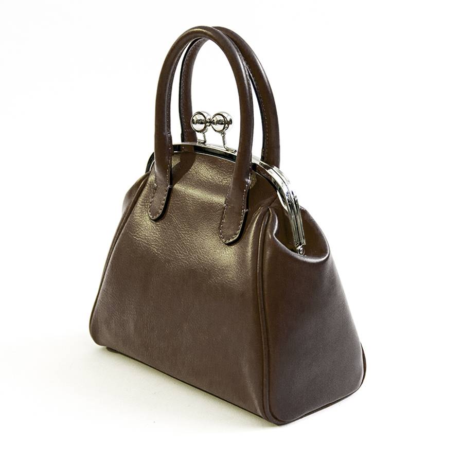Laura Di Maggio NONNA – Borsa a clutch in nappa testa di moro Fino Al -60%