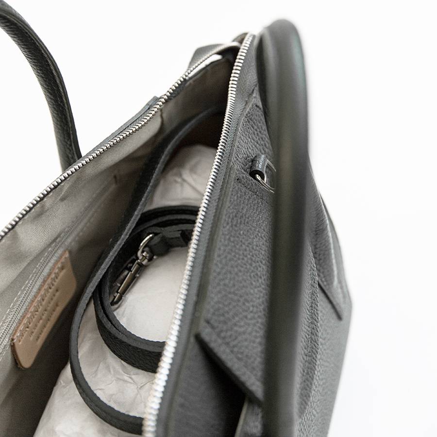 Laura Di Maggio AMELIE – bauletto in pelle dollaro grigio Sottocosto