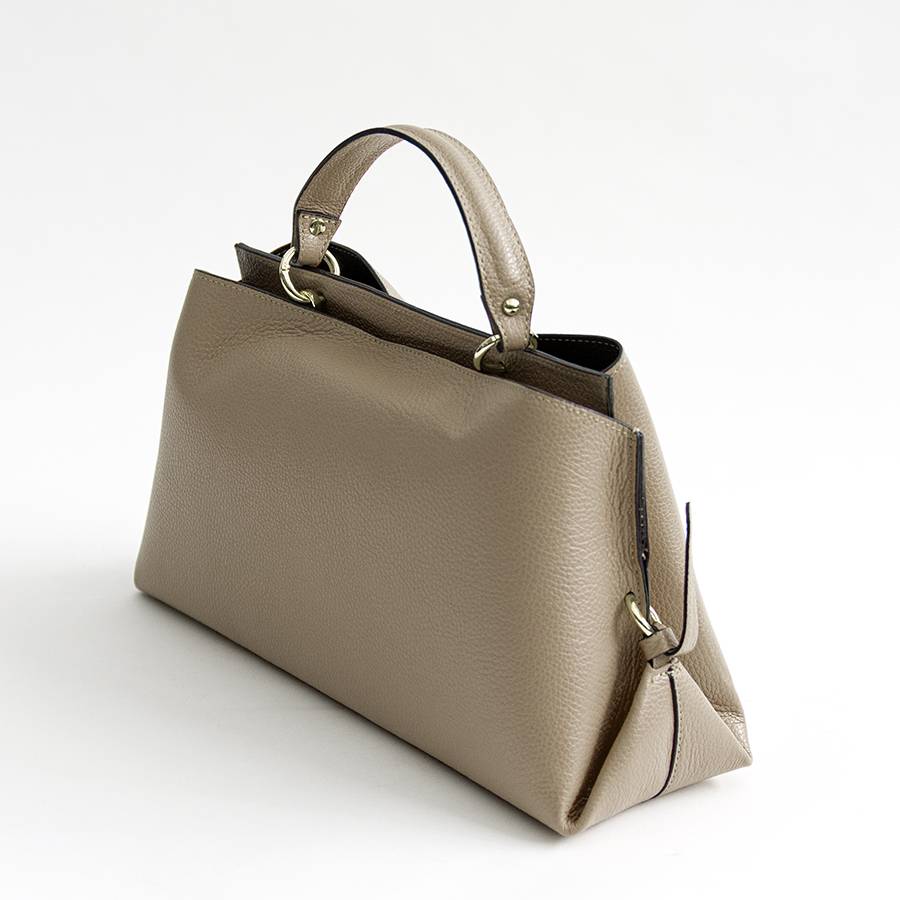 Laura Di Maggio ALEXA – borsa strutturata in pelle dollaro taupe Black Friday