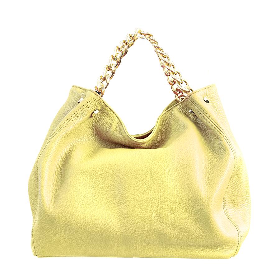 Laura Di Maggio PEACH – borsa a mano con catena in pelle limone Online