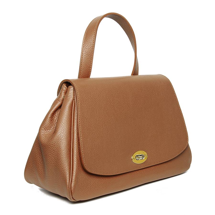 Laura Di Maggio BROOKE – Postina in pelle dollaro cuoio Saldi