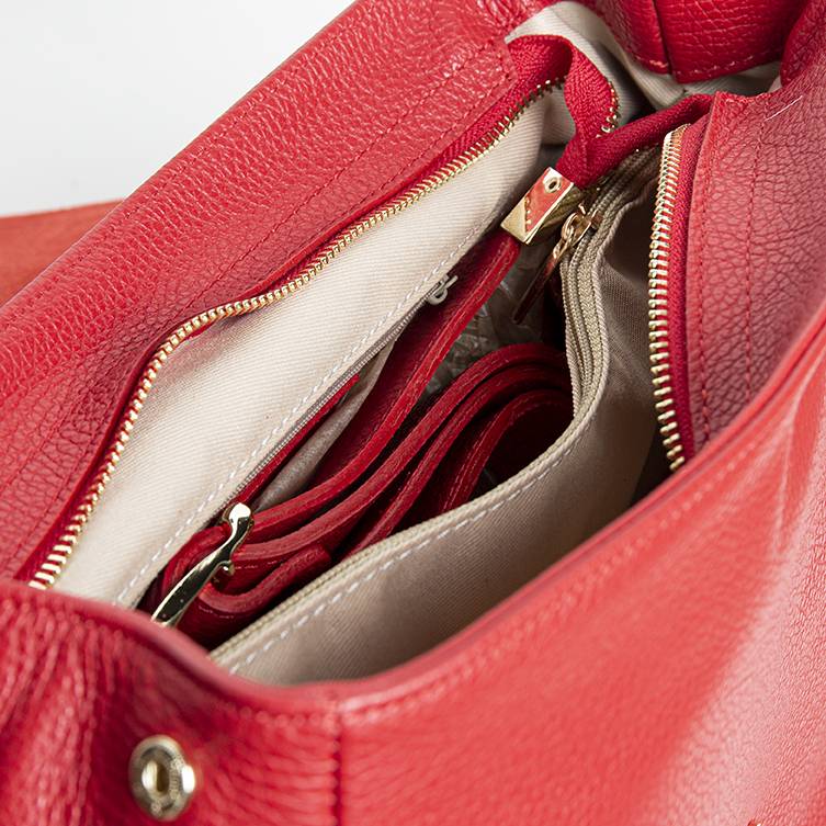 Laura Di Maggio BROOKE – Postina in pelle dollaro rosso Offerte