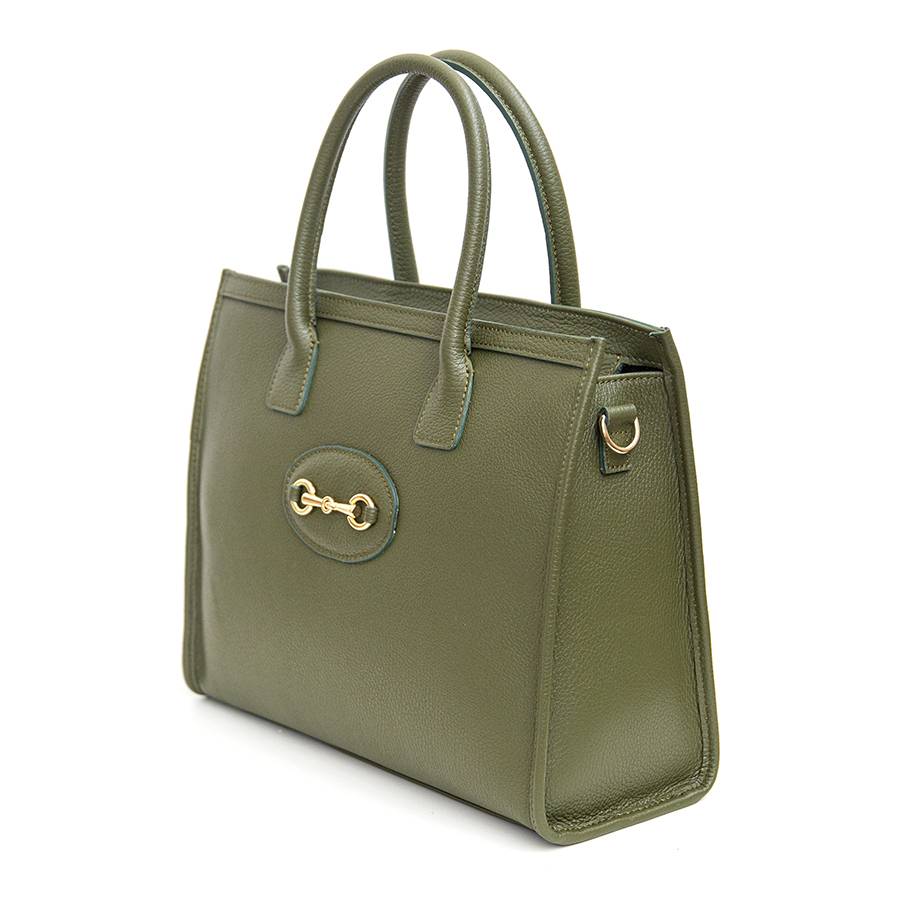 Laura Di Maggio LONDON – Borsa in pelle dollaro verde oliva Hotsell