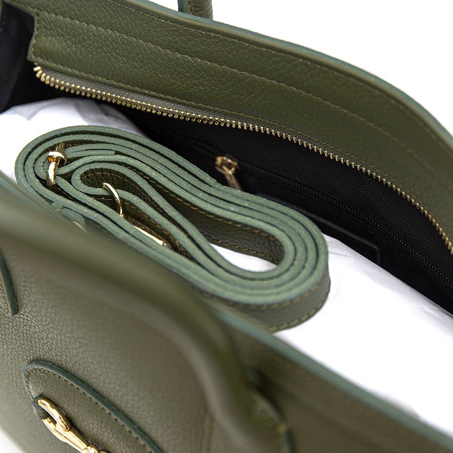 Laura Di Maggio LONDON – Borsa in pelle dollaro verde oliva Hotsell