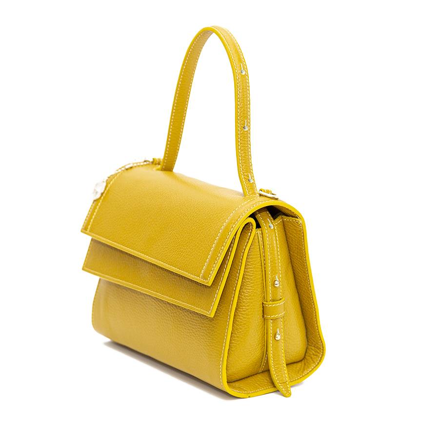 Laura Di Maggio LISBONA – piccola borsa classica gialla Moda