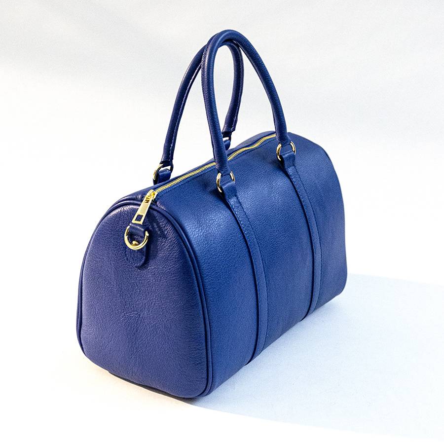 Laura Di Maggio BUBBLE – Bauletto in pelle dollaro blu Italy