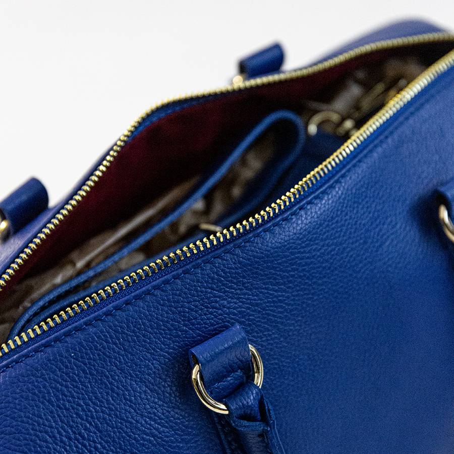 Laura Di Maggio BUBBLE – Bauletto in pelle dollaro blu Italy