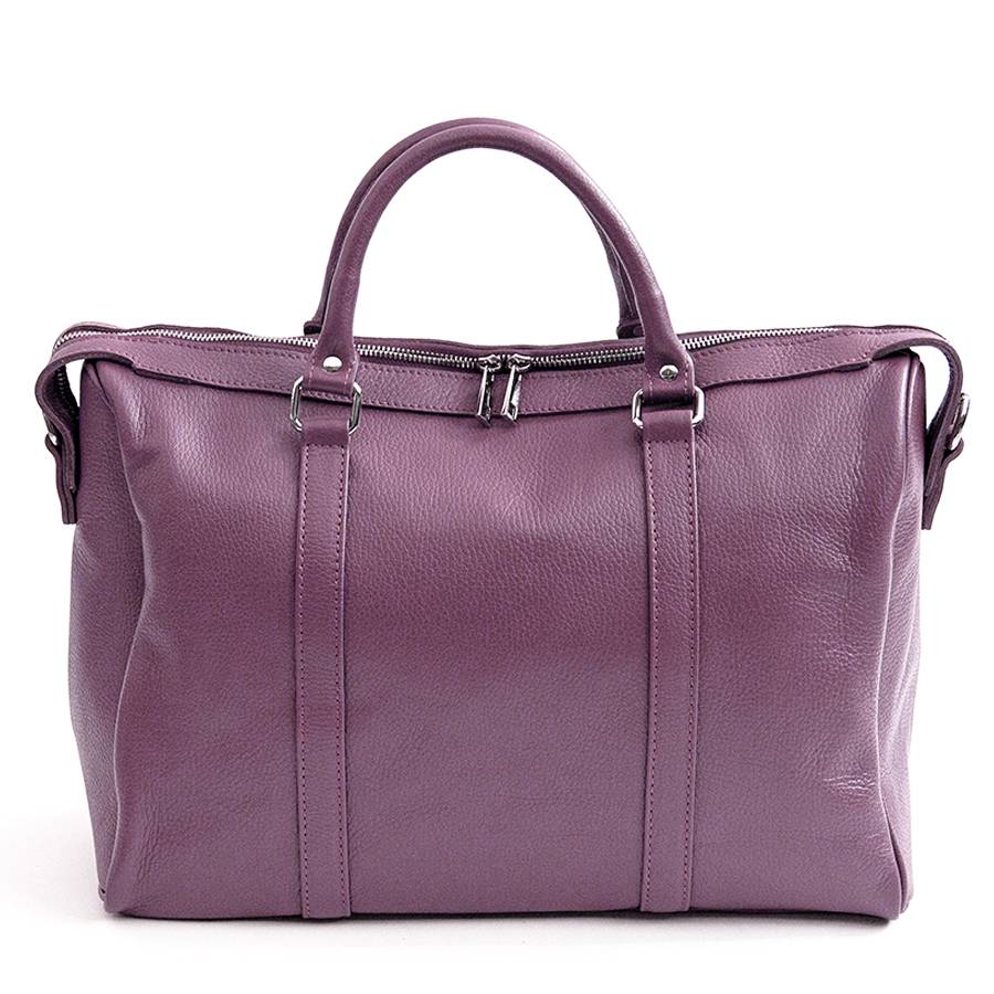 Laura Di Maggio TRAVEL – Borsone in pelle malva Vendita