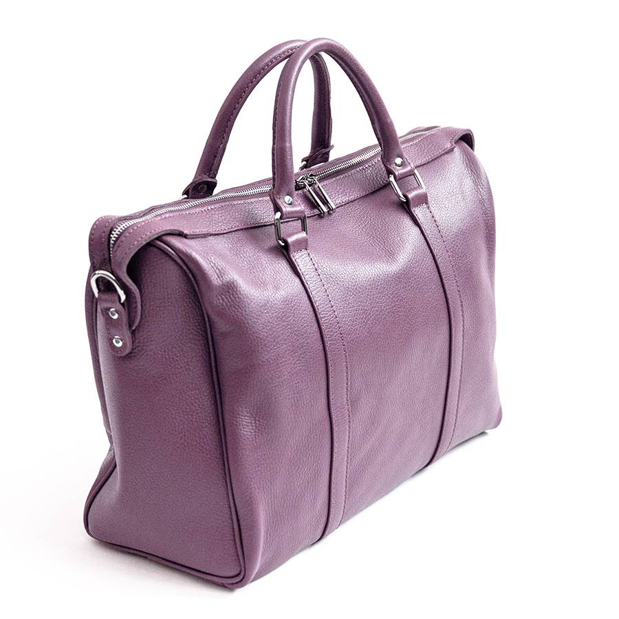 Laura Di Maggio TRAVEL – Borsone in pelle malva Vendita