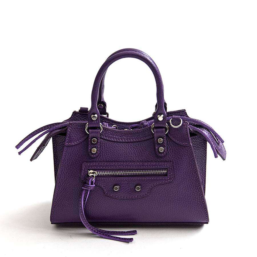 Laura Di Maggio BARCELLONA SMALL – bauletto in pelle viola Pezzi Unici