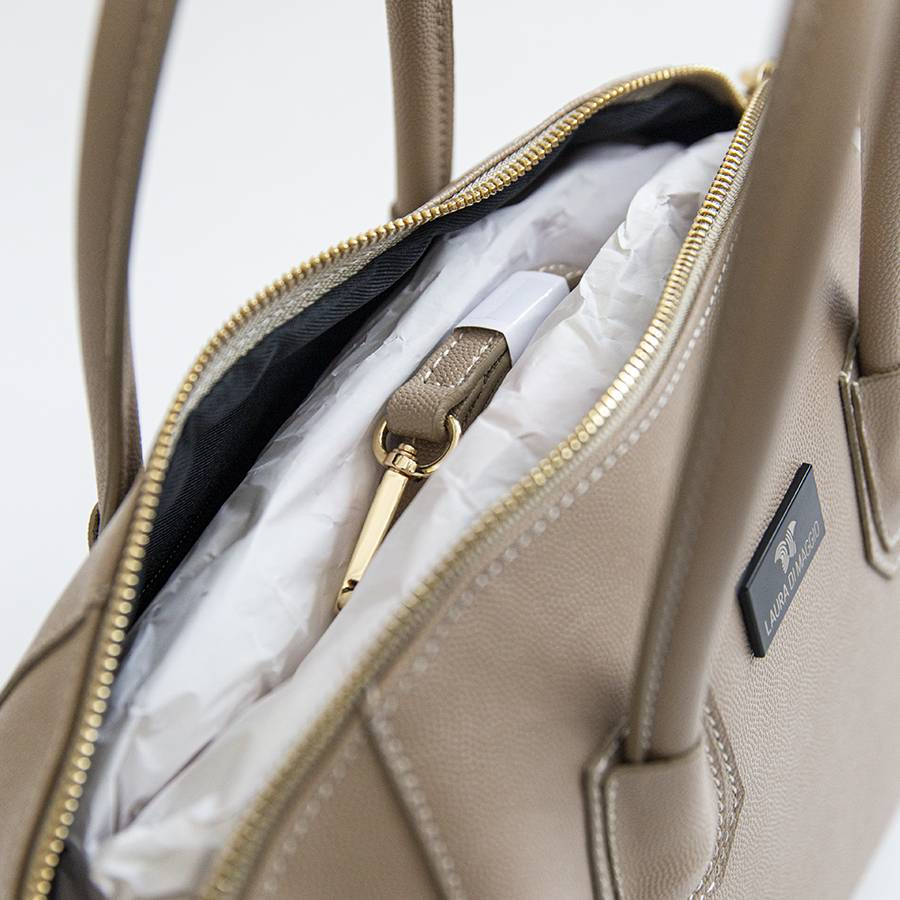 Laura Di Maggio ZAIRA – bauletto in palmellato beige Soddisfazione Garantita