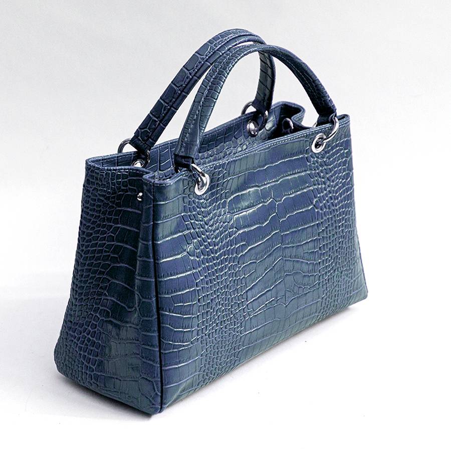 Laura Di Maggio MISTY – bauletto in pelle stampa cocco avio Online