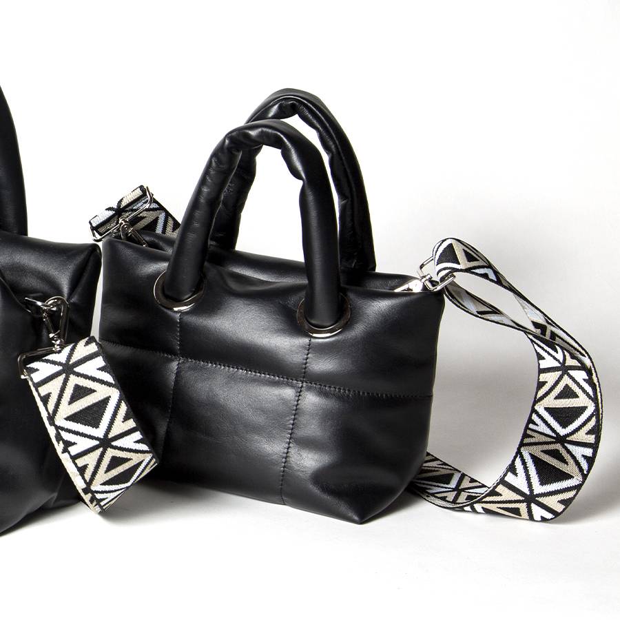 Laura Di Maggio GIOY – Tote bag in nappa trapuntata nera Saldi